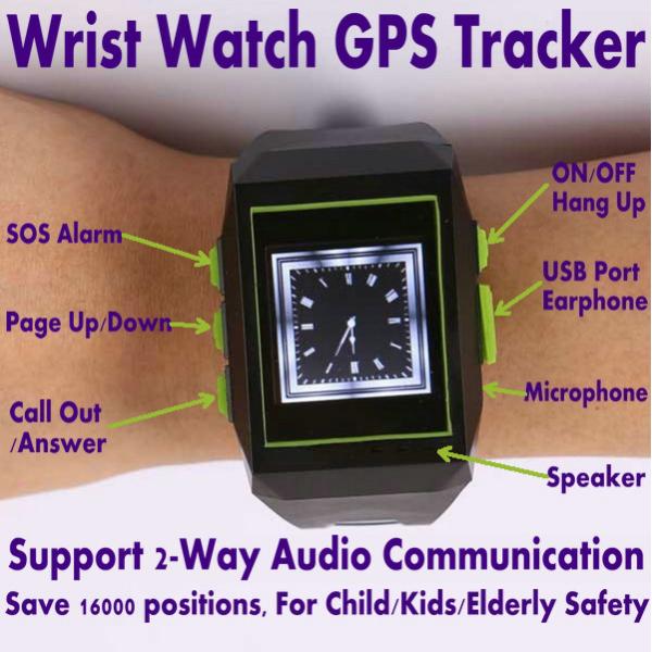 GPS301 Watch Mobile Phone LBS GPS Tracker Child Kids Elderly Safety W/ SOS & 2-Way Talk