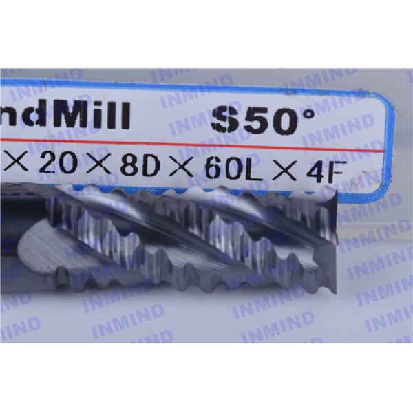 Middle / Low Speed Roughing End Mills With Tungsten Carbide Material SGS