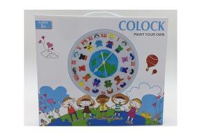 Cheap Funny Arts And Crafts Kits For Kids Craft Clock Mechanism with DIY Painting for sale