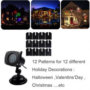 China Holiday Light Romantic Moving Sparkling LED Snowflake Landscape Laser Projector Wall Lamp Xmas Light Bar Wedding Party on sale