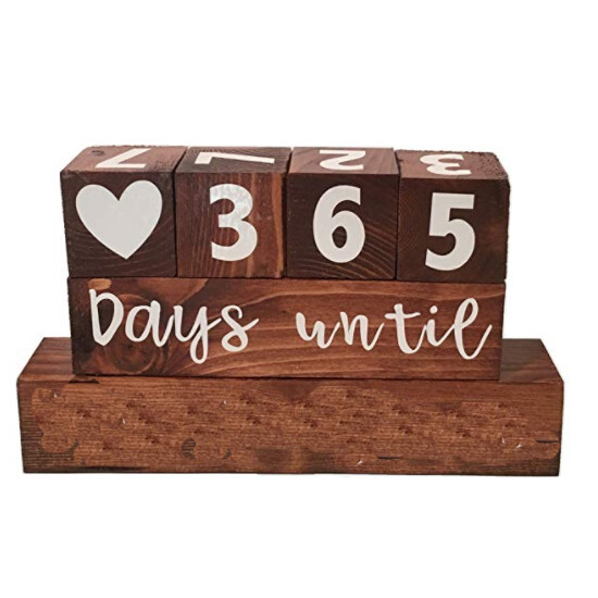 Wooden Table Calendar block set