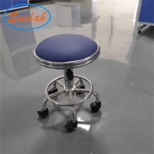 Cheap High Quality Aluminum Alloy Durable Leather Lab Use ESD Stainless Chair with Foot Ring for sale for sale