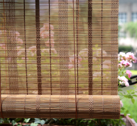 OEM Multilayer 20Wx48L Wooden Woven Bamboo Blinds Roman Shade