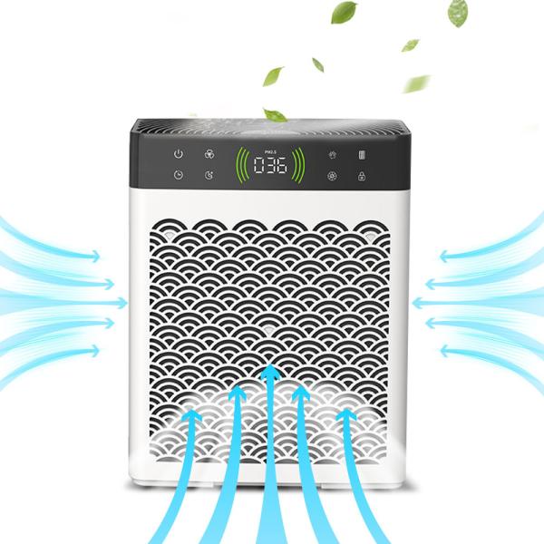 Smart LED Display Home Air Purifier Dehumidifier Odor Eliminator For Pet Hair Removal