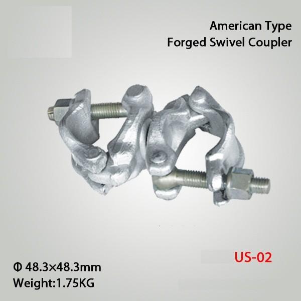 Quality American Type Swivel Coupler Drop Forged Scaffolding Coupler wholesale