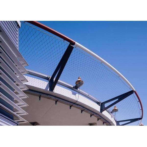 Aisi 304 Stainless Steel Cable Netting 1.5mm 26mm Mesh Anti-Fall Fencing