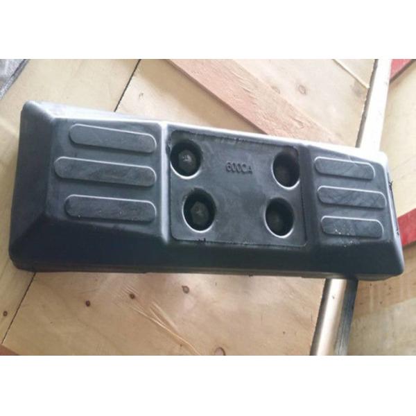 Protective Chain On Excavator Rubber Pads Black Color High Performance