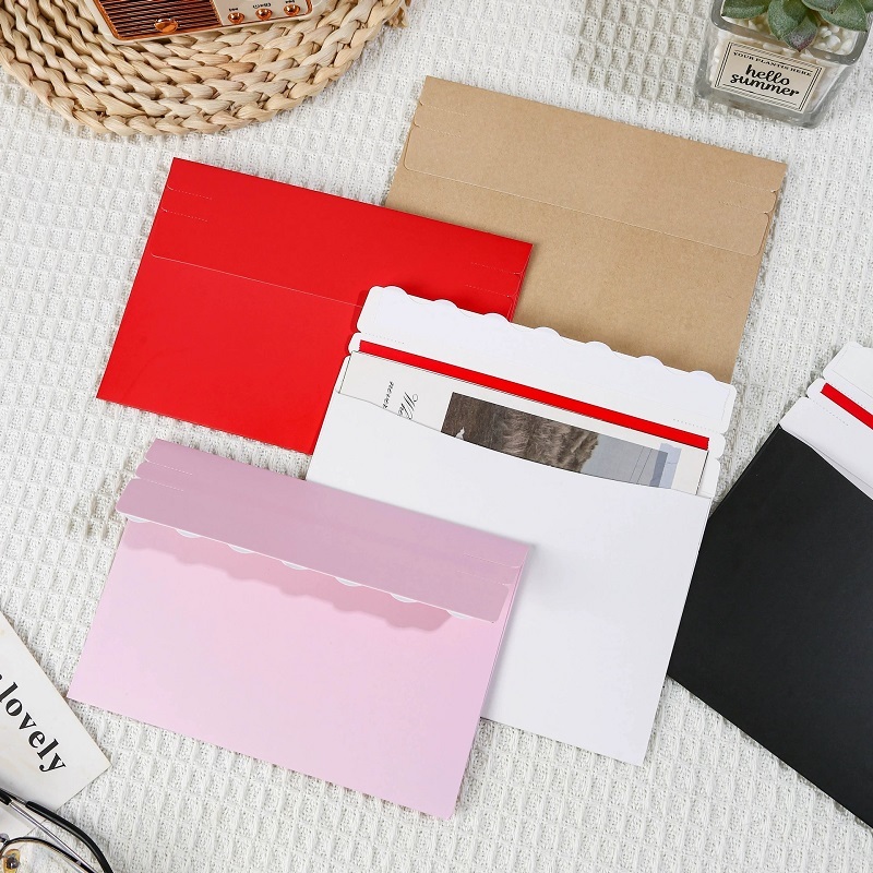 Decorative Scalloped Flap Peel And Seal Paper Envelopes For Greeting Cards