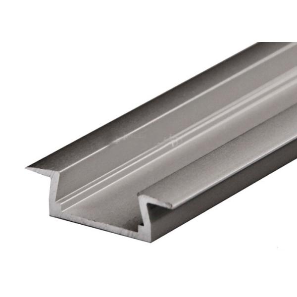 Flat Slim Thin Aluminum Square Tubing Channel Extrusion Durable Customized Lenth