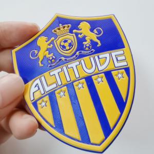 Cheap Heat Transfer TPU Main Logo Soccer Jersey Patch High Frequency for sale