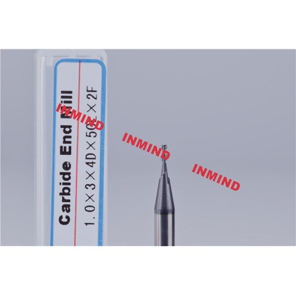 Industrial Aluminium Milling Cutters , Micro Size Solid Carbide Milling Cutters