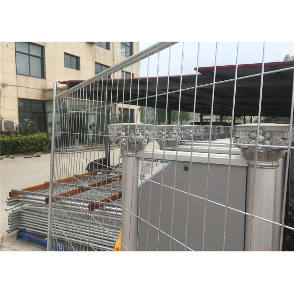 Silver Color Temporary Residential Fencing / Chain Link Construction Fence