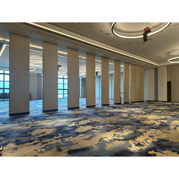 Hotel Acoustic Partition Walls Wooden Hanging Folding Movable Walls
