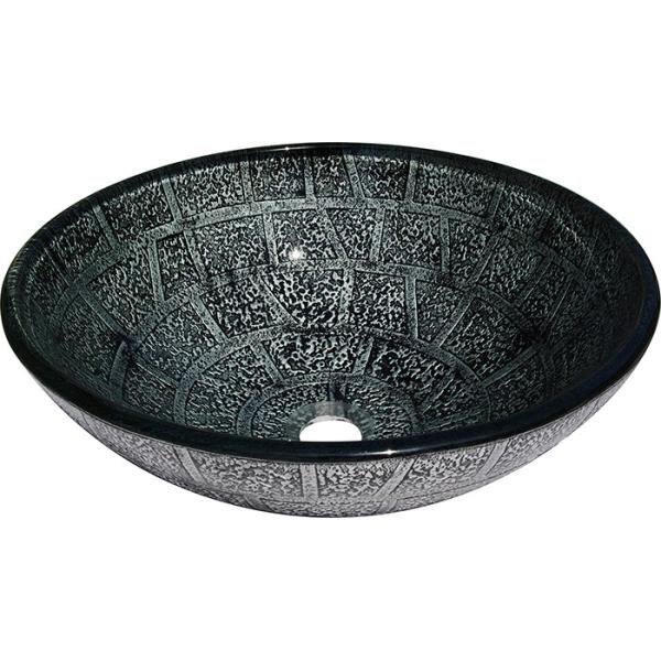 glass round vanity top bathroom sink TY-017 420*420*145*12MM