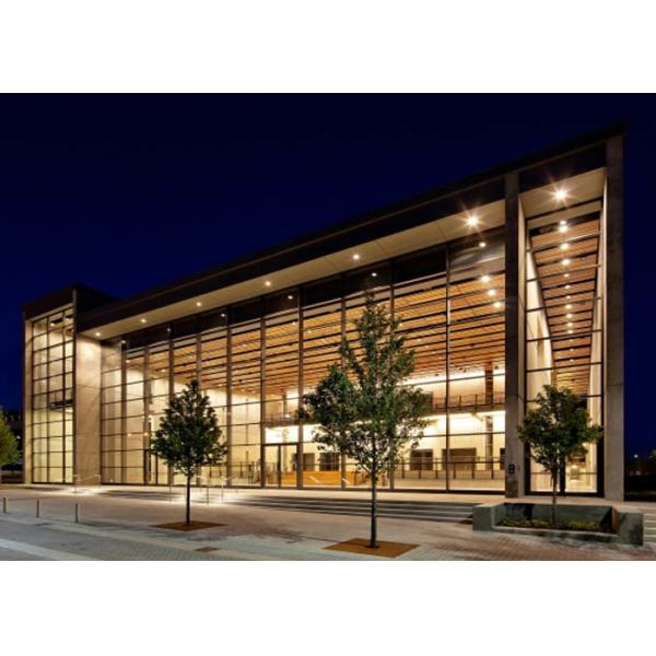 Light Weight Structural Curtain Wall , Curtain Wall Glazing System For Library
