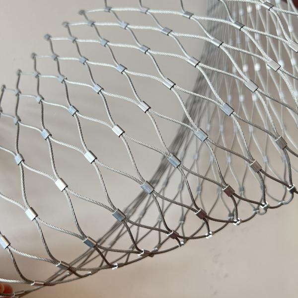 Stainless Steel Wire rope Mesh Used For Stair Balustrade