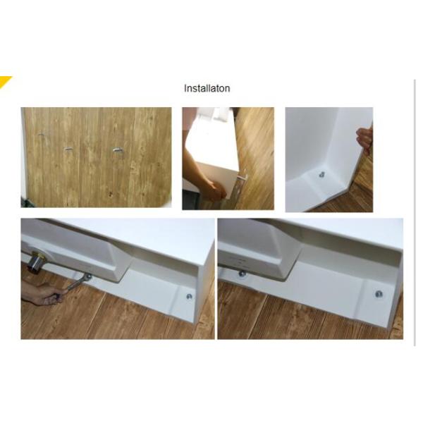 Solid Surface Wall Hung Basin Chemical Resistant Easy To Clean And Maintenance