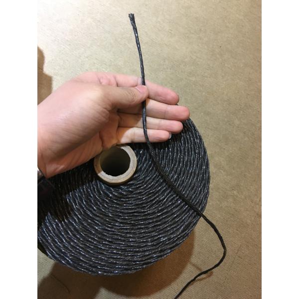Submarine Cable Filler Material , Flame Retardant Fillers Black Color Twisted