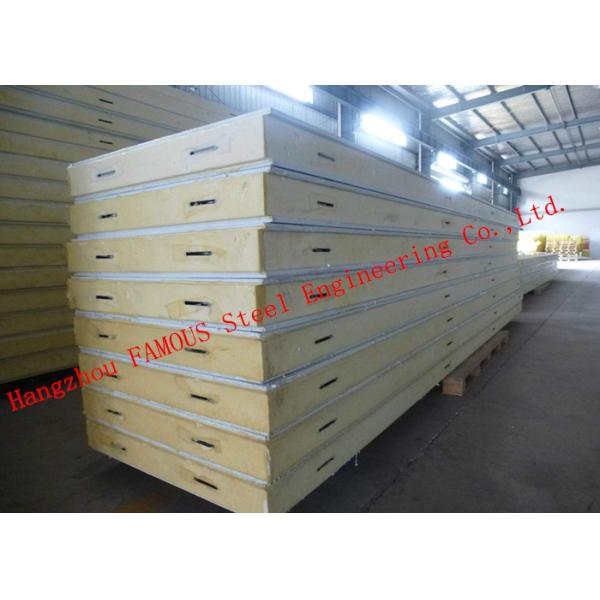 Customized Heat Insulation Cost Saving Insulated PU Sandwich Panels For Wall Systems