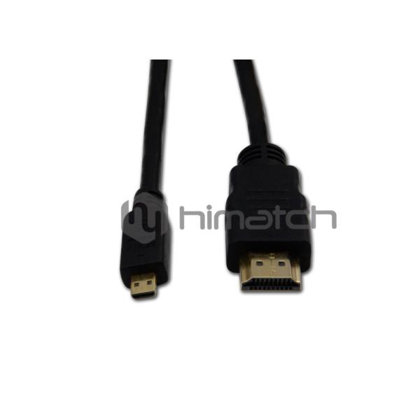 Cl3 Rated HDMI Cable / Micro HDMI D TO HDMI A Cable 3ft 6ft 10ft For Camera
