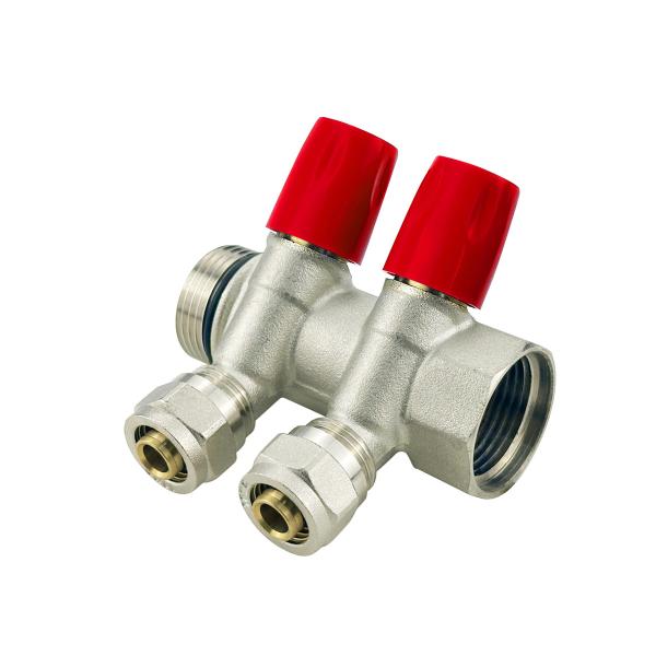 OEM Factory 2-6ways Customized Size Brass Pex Manifold For Water Floor Heating Parts Media Floor Heater