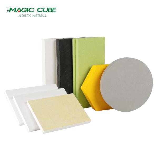 Building Decorative Material 20mm Thick Fiberglass Acoustic Wool Ceiling Tile