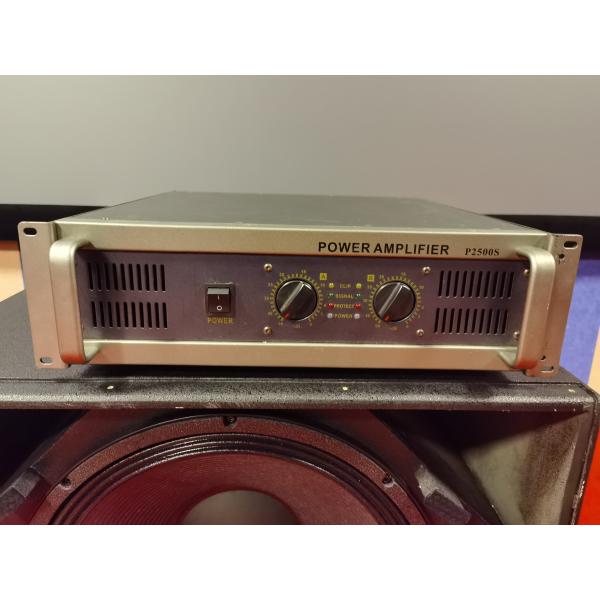 High-Performance Stage Power Amplifier 2X600W Class AB With LED Indicators Sound Professional Sound Amplifier For Events