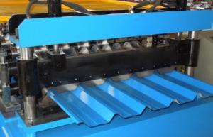 Cheap Galvanized Steel Roof Tile Roll Forming Machine 24 Forming Stations for sale