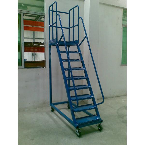 Manual Picking High Climbing Ladder Industrial Equipments with Movable Wheel