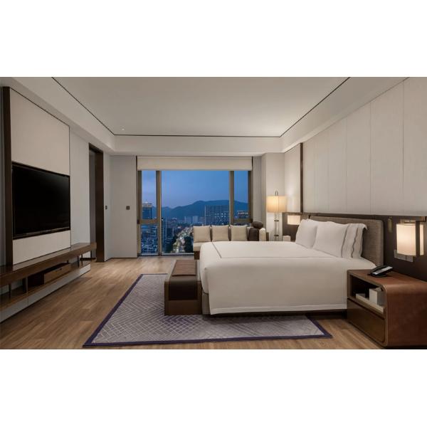 Full Assembled Walnut Timber Modern Hotel Furniture Room Packages For Restaurant