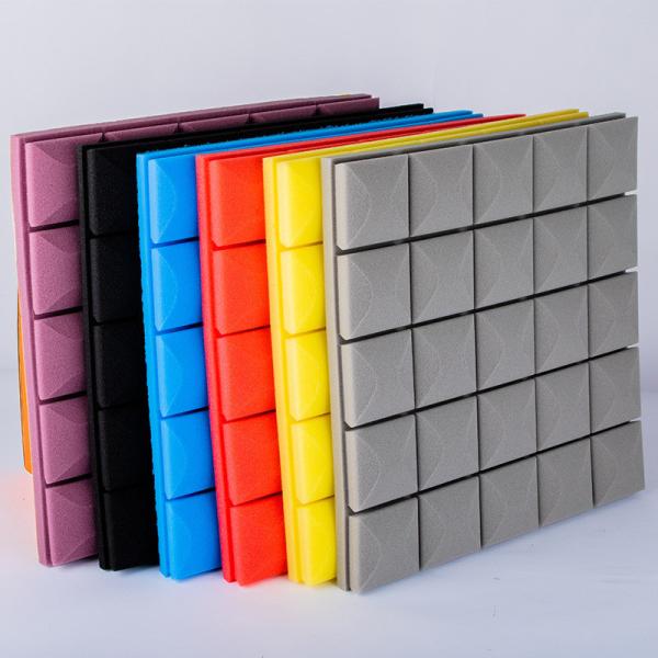 Odorless Studio Acoustic Foam Panels Multicolor Moistureproof