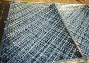 Cheap Linear Blade Diamond Mesh Razor Wire Fencing concertina razor wire 1.2m-2.4m width for sale