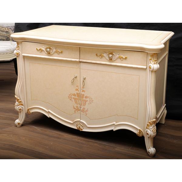 ISO14001 Living Room Painted Wooden Cabinets Double Doors Antique Wooden Locker