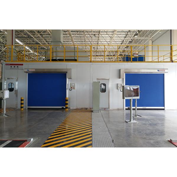 Galvanized Steel CE / ISO9001 2008 High Speed Roll Up Door Single-Three Phrase