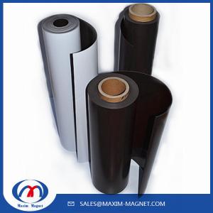Cheap Flexible Rubber Magnet Sheets with pvc laminate or self ahsesive for sale