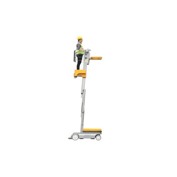 Vertical Mast Type One Man lift Electric Aerial Work Platform Order Picker For Warehouse