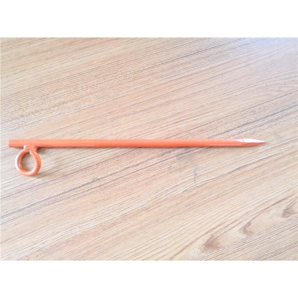 Durable Building Fasteners Powder Coating Welded Ring 16mm Diameter Tent Nail / Pegs