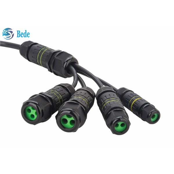 Waterproof Cable Connectors IP68 4 Pins Output 2~4 Wires For Musical Fountain Outdoor Lighting