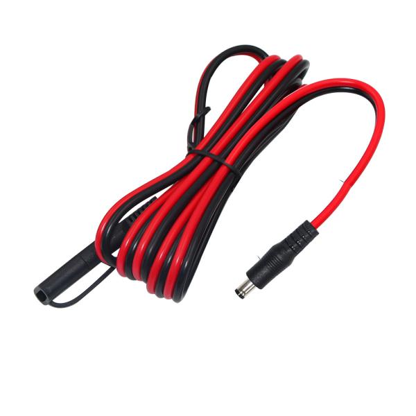 SAE to DC 5521 Solar Power Cable 10ft Quick Release Disconnect