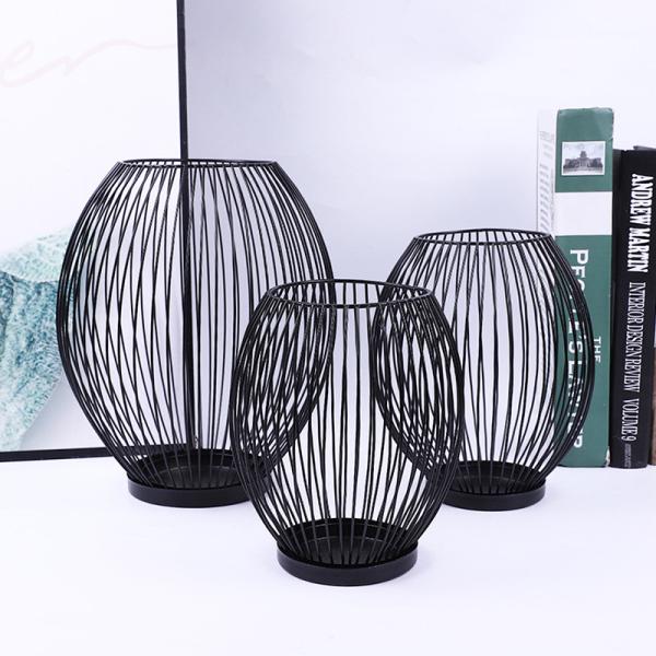 Golden Rustproof H15.5cm Metal Candle Holders