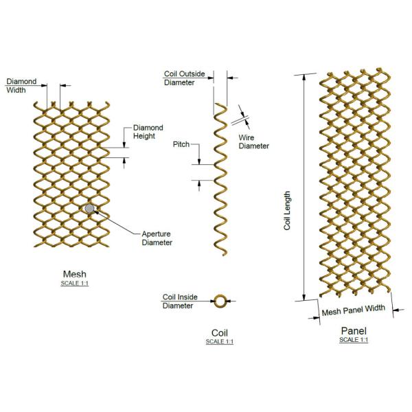 Decorative Aluminium Metal Mesh Curtain Chain Drapery Fabric Fireplace Wire Mesh Curtain