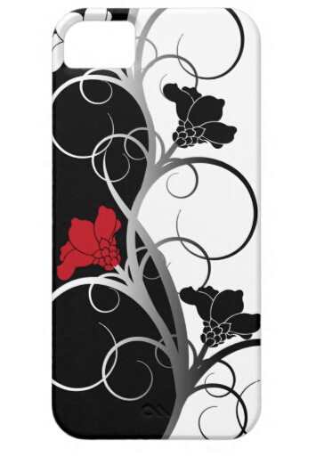 Sellest White flower design iphone 5 cases printing for the apple iphone5 with wholesales