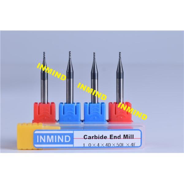 SGS Mico Two Flute Milling Machine Bits End Mill With TiSiN / NANO Coating