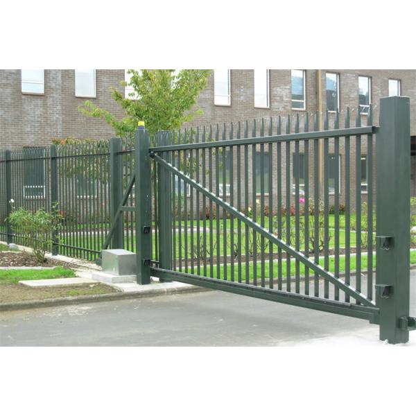 Factory Supply European Style High Security Fencing W Profile Galvanized Steel Palisade Fence And Gate