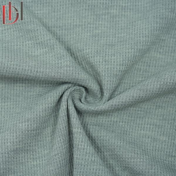 65% Polyester 35% Cotton Fabric Eco Friendly Breathable Stain Repellent Waffle Fabric