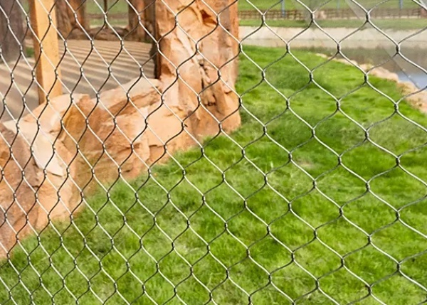 SS304 Stainless Steel Rope Mesh 30mm Diamond for Zoo Enclosures