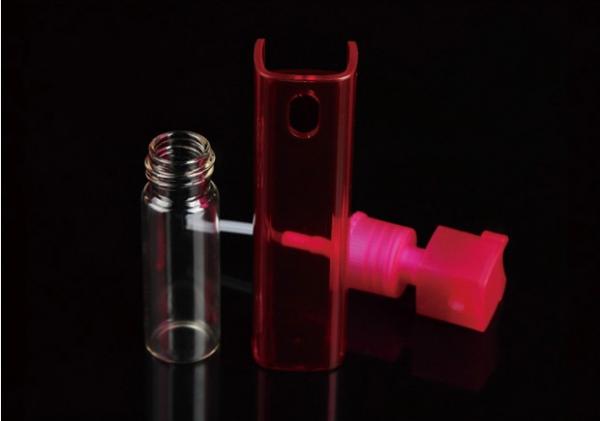 Quality Square Perfume Pump Sprayer , 20ml Beautiful Color Perfume Crimp Pump wholesale