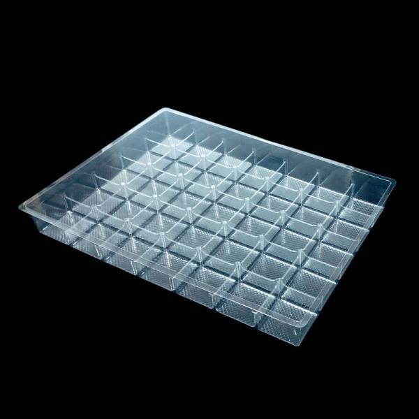 Custom 35-Cavity Ice Cube Tray Blister Tray Food Grade PET Freezer Safe Down to -18°C