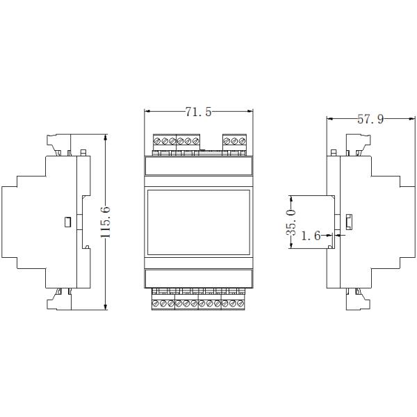 DC24V Weighing Scale Indicator Module AO 0~20mA For Transmitting