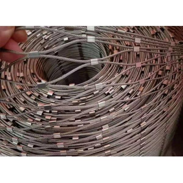 Manufacturer Of 3.2mm Stainless Steel Rope Mesh For High Visibility Zoo Mesh